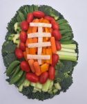 Football Vegetable Tray